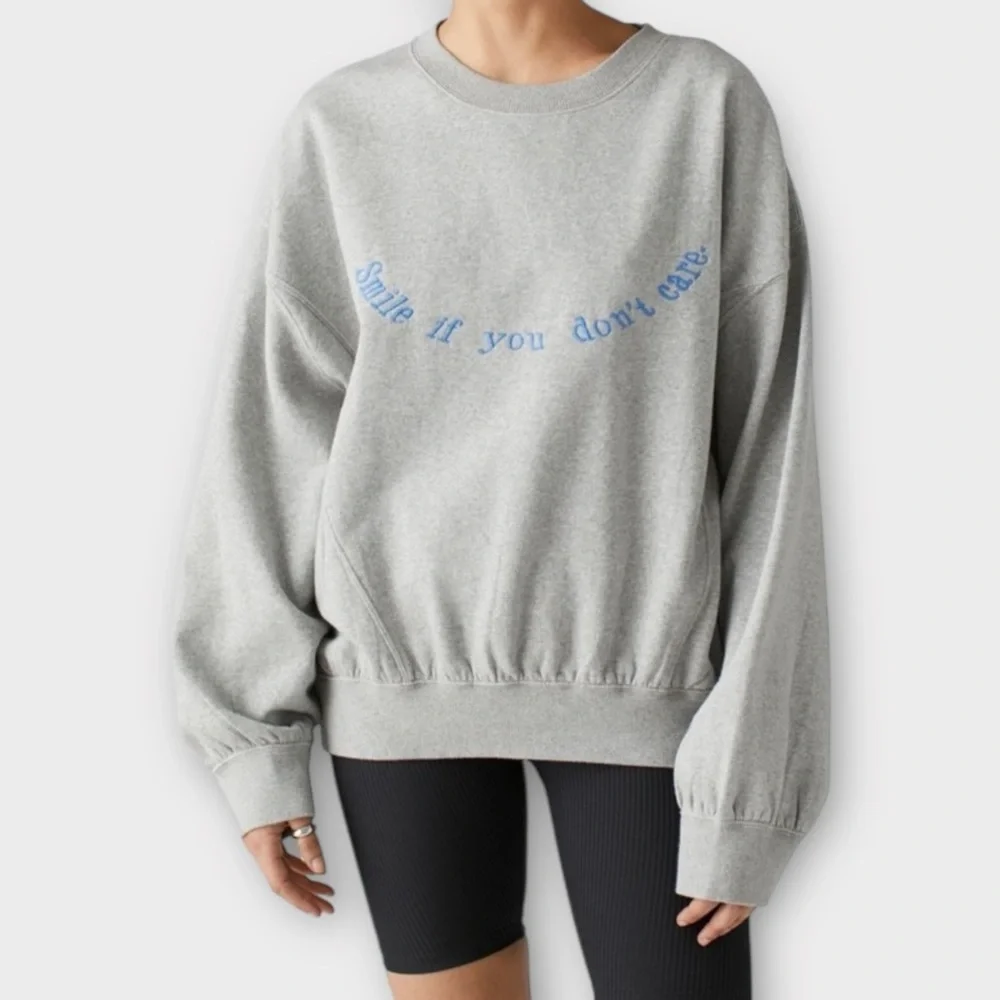 Urban Outfitters Embroidered Pullover Sweatshirt Size S